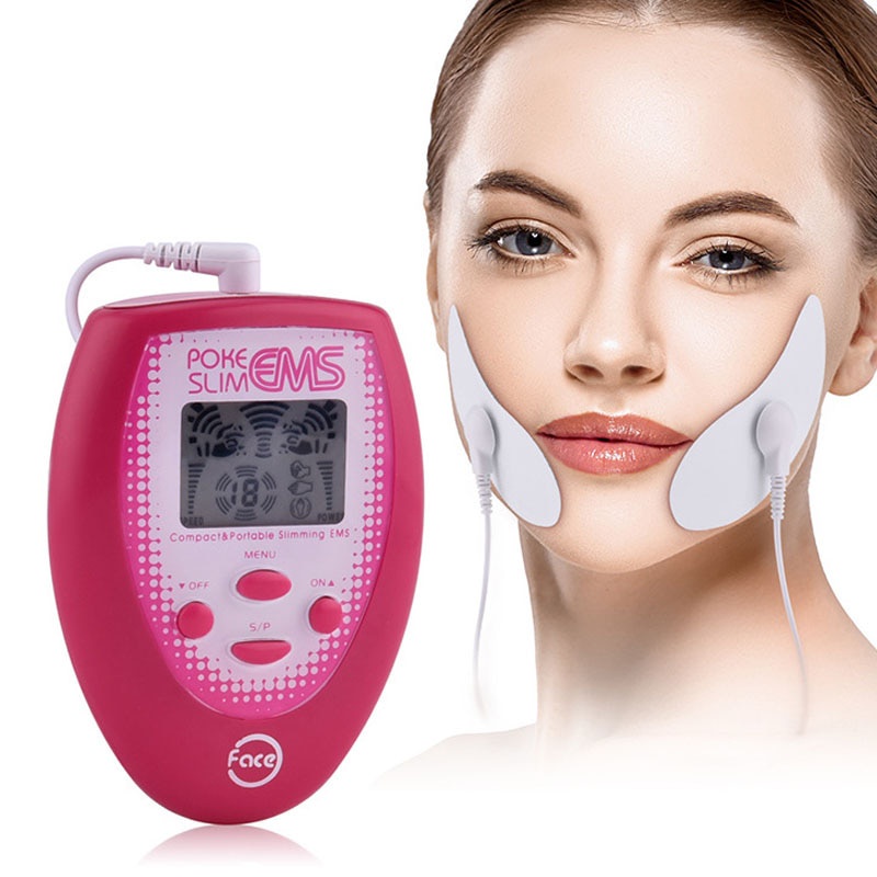 16pcs Reusable Tens Muscle Stimulator Face Slimmer Electrode Pads Facial  Lifting Machine Lift Up Device Beauty Health Skin Care