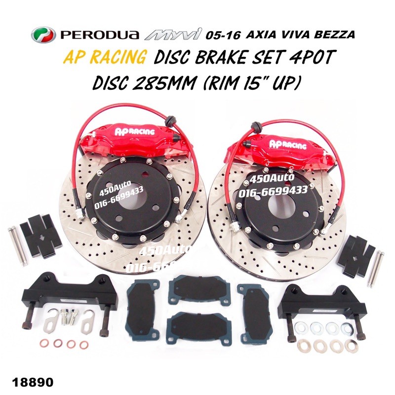 PERODUA MYVI 0516 BEZZA AXIA VIVA AP RACING DISC BRAKE CALIPER SET