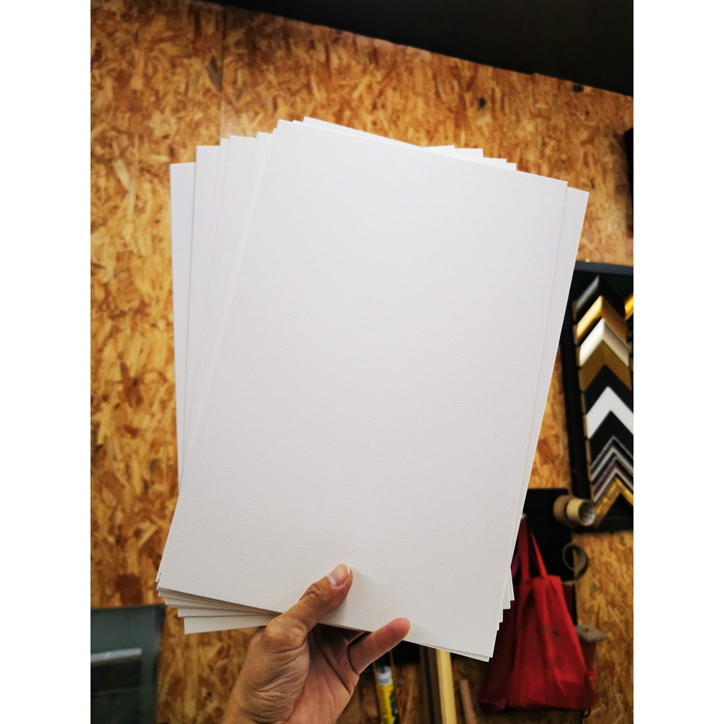 Cream Mounting Board & White Board/Cream & Putih Kad Board (A4/8x10inch ...