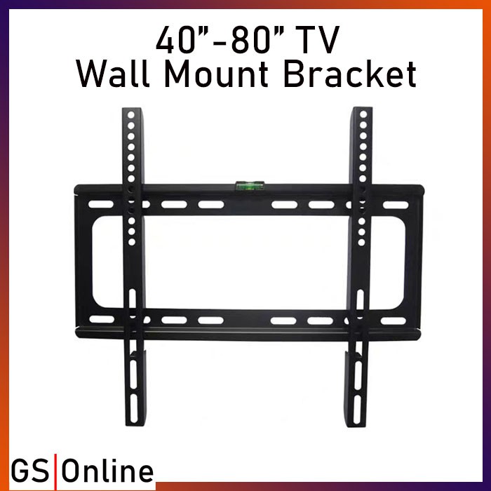 🔥Full Set Screw🔥 Universal LED / LCD TV Fixed Wall Mount Bracket