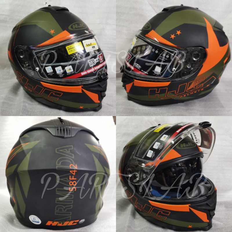 ORIGINAL HJC FULL FACE HELMET IS 17 ARMADA MC7F L Shopee Malaysia