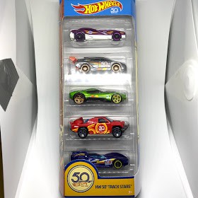 Hot wheels 50th anniversary cheap track stars 5 pack