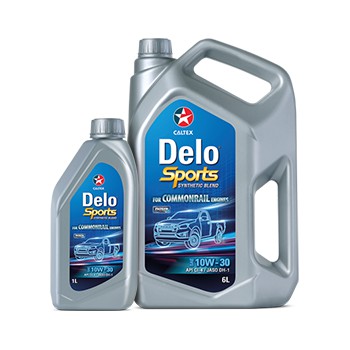 [READY STOCK] Caltex Delo® Sports Synthetic Blend SAE 10W-30 6+1lt