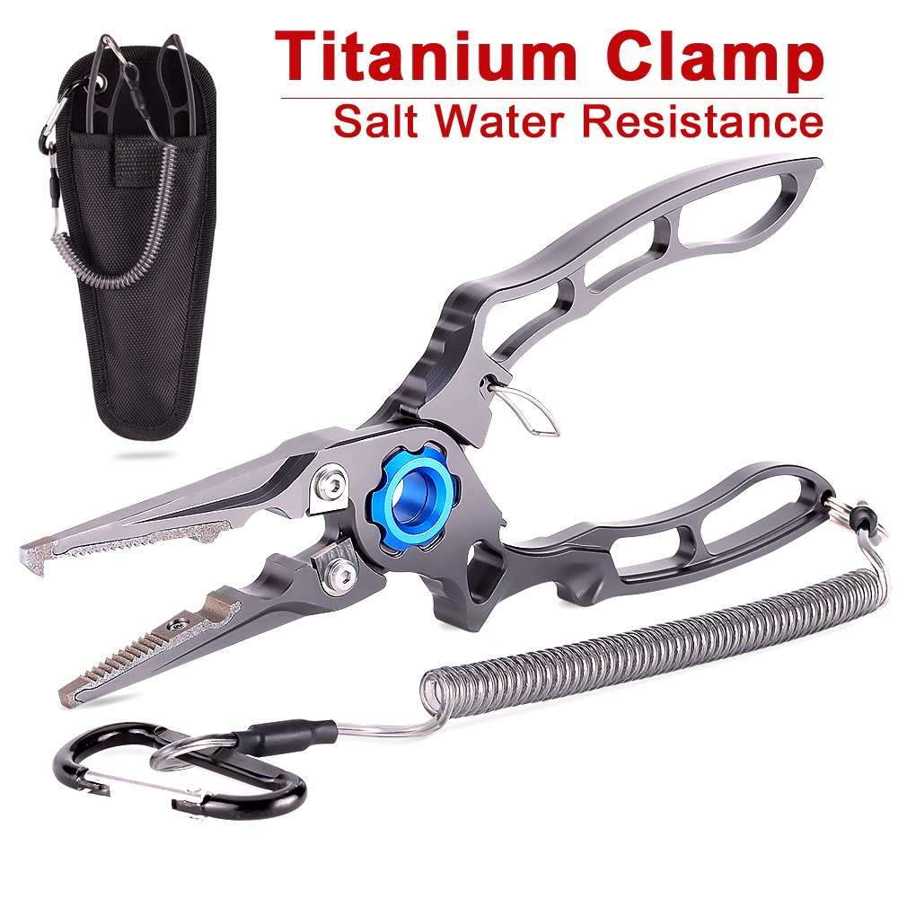 Anh Titanium Alloy Clamp Head Tungsten Steel Cutter Fishing Pliers Saltwater  Resistant Split Ring Remover