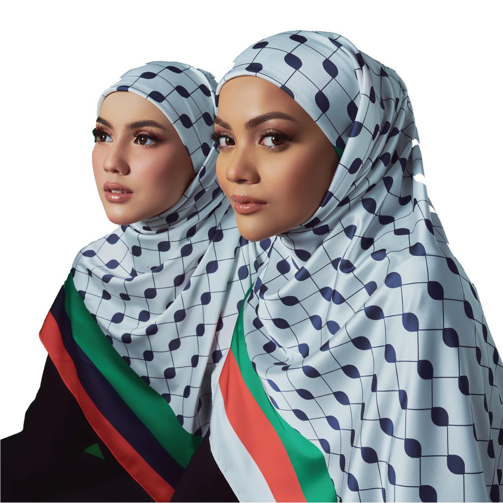 tudung pleated shawl