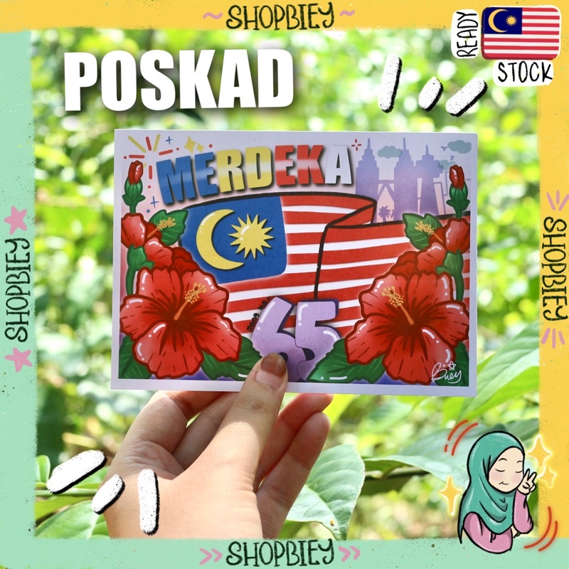 #53 Poskad merdeka malaysia postcard stamps | Shopee Malaysia