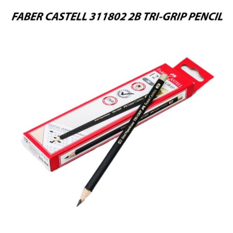 Faber Castell Black Grip Pencil B Bx/12