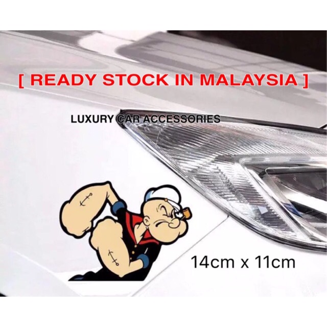 [READY STOCK] POPEYE - CAR STICKER WATERPROOF | Shopee Malaysia