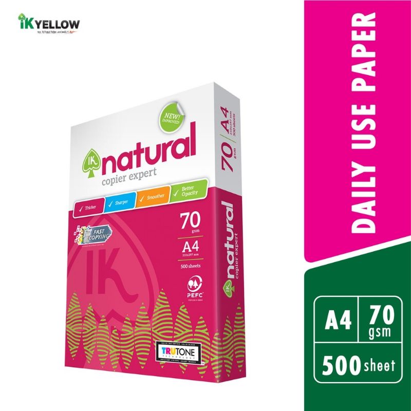 IK natural A4 Paper 500sheet 70gsm | Shopee Malaysia