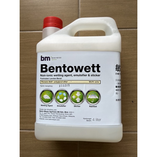 🔥BIG SALES🔥 [100% Original] [4L] BM Bentowett Non-Ionic Wetting Agent ...