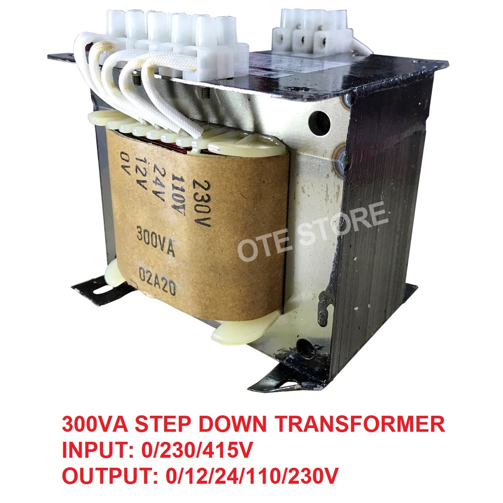 Step Down Power Transformers 300va Input Volt Ac 230415v Output Volt Ac 1224110240v 0988