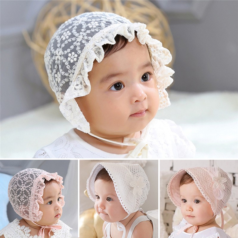 Newborn baby girl hats with flowers online