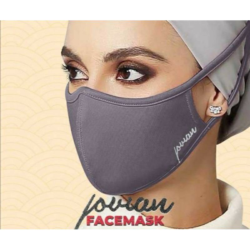 🔥 Readystock JOVIAN Anti Maskacne Cloth Mask Rewashable Reusable Plain