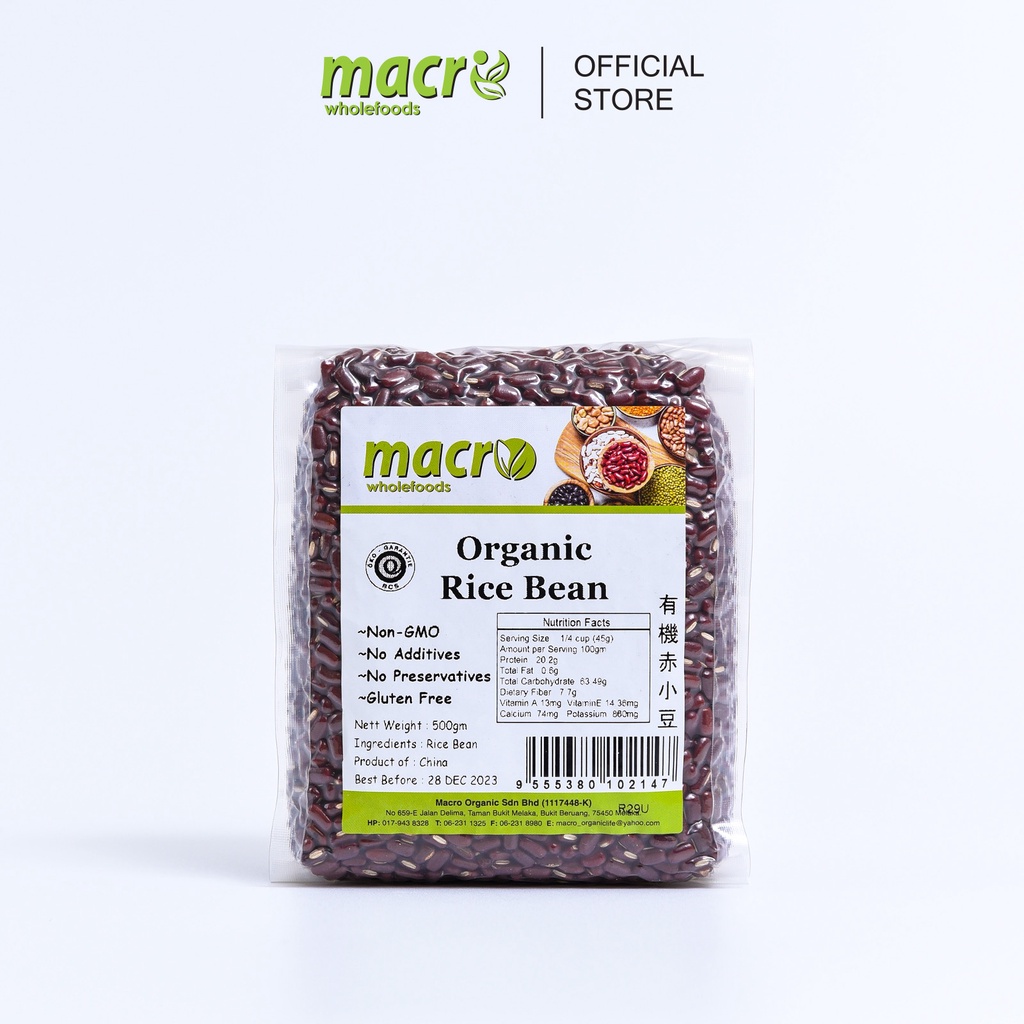 Macro Wholefoods Organic Rice Bean (500g) | Shopee Malaysia