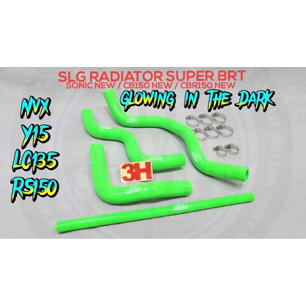 BRT RADIATOR HOS GLOW IN THE DARK Y15 LC RS150 NVX 135LC | Shopee Malaysia