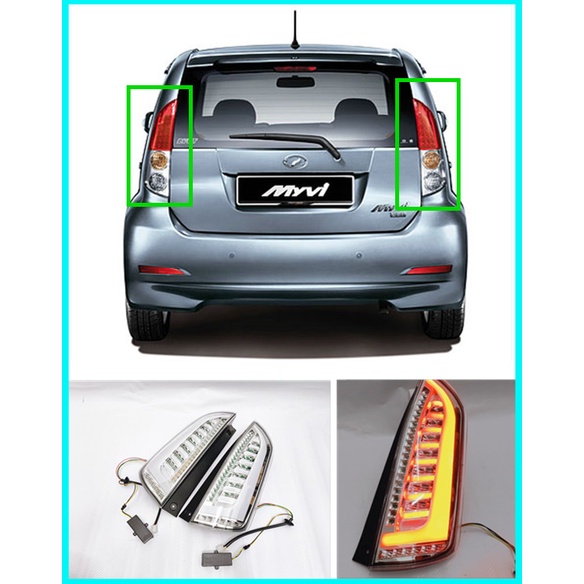 PERODUA MYVI 2005-2010 1st Generation DYNAMIC LED REAR TAIL LAMP WITH ...