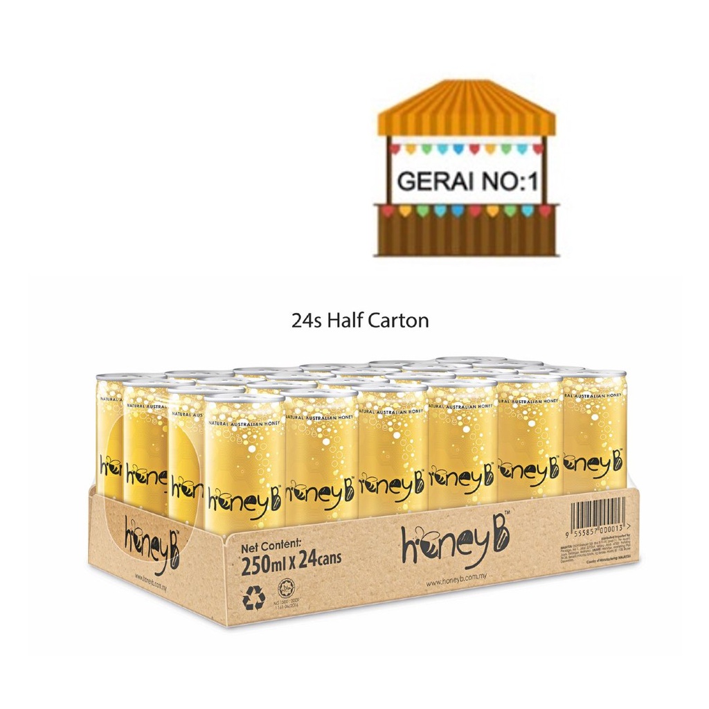 HoneyB Sparkling 100 Australian Honey Drink (HALAL) Shopee Malaysia