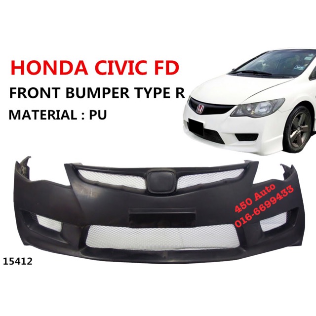 CIVIC FD 20062011 FRONT BUMPER TYPE R / REAR BUMPER / SIDE SKIRT / PU