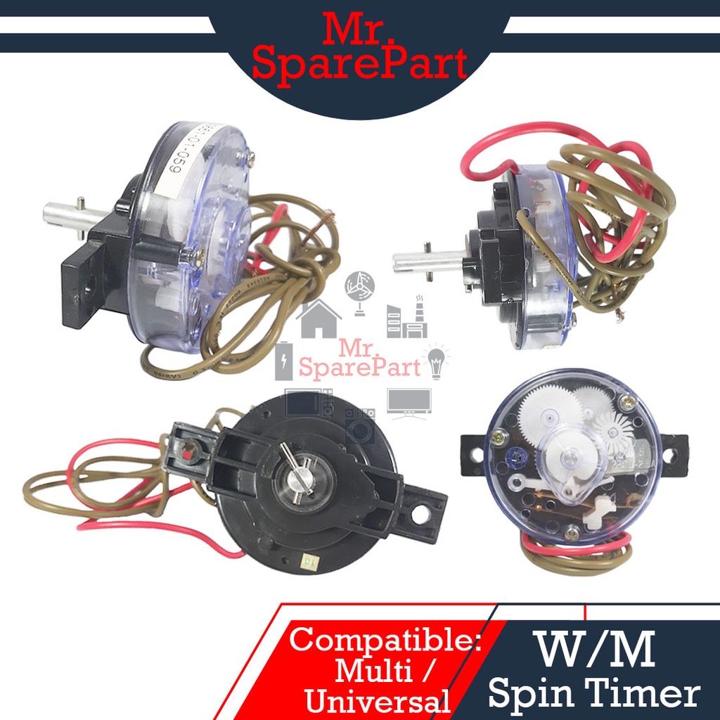 ( Compatible : Multi / Universal ) Washing Machine Spin Timer ( 2 Wire ...