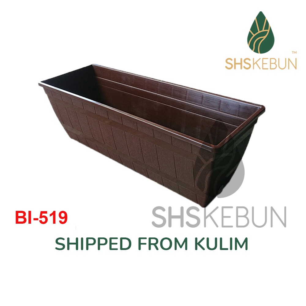 Baba Rectangular Planter BI-519 Biodegradable Pasu Bunga for Indoor and ...
