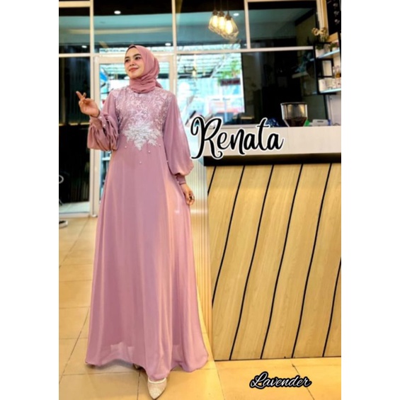 🔥 Ready Stock 🇲🇾🔥 Renata Maxi Gown Party Long Dress Baju Majlis Dinner Nikah Tunang Muslimah 9316