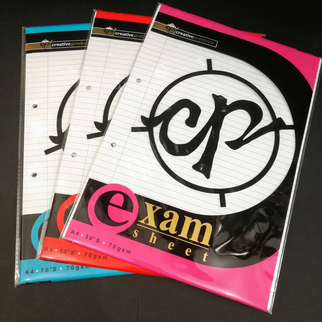 CP Exam Sheet / Kertas Kajang / Test Pad 30's / 50's / 70's 70gsm ...