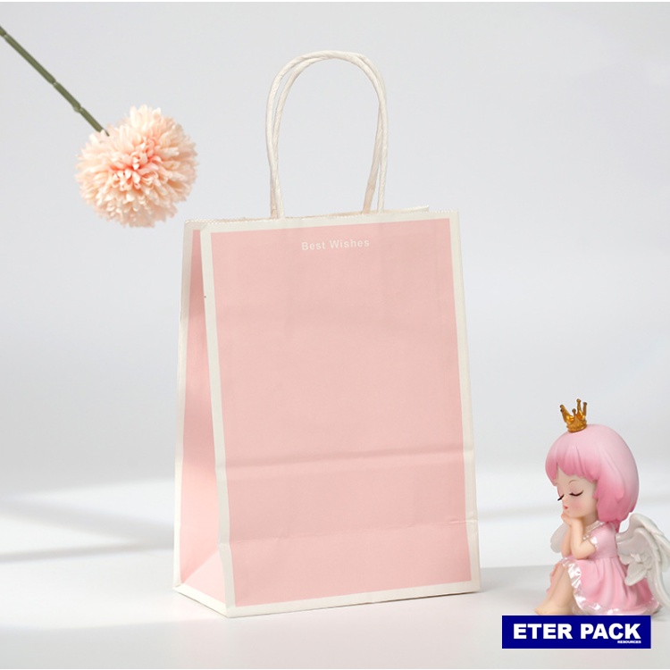 Eterpack Paper Bag Shopping Bag Gift Bag Retail Bag Colour Kraft Paper 