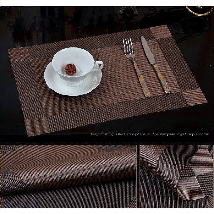 Dining Table Mat Pads Bowl Pad Coasters Waterproof Table Cloth Pad