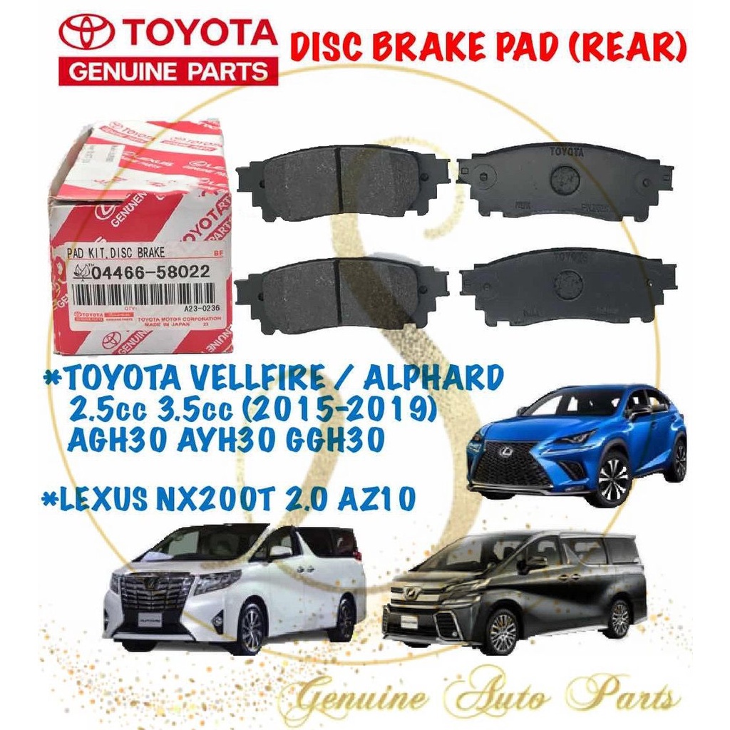 (100 ORIGINAL)TOYOTA Vellfire Alphard AGH30 GGH30 HARRIER ZSU60 LEXUS