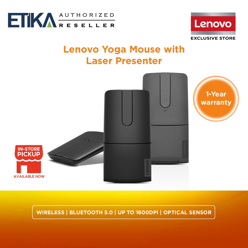 Lenovo Yoga Mouse with Laser Presenter (Shadow Black) GY51B37795