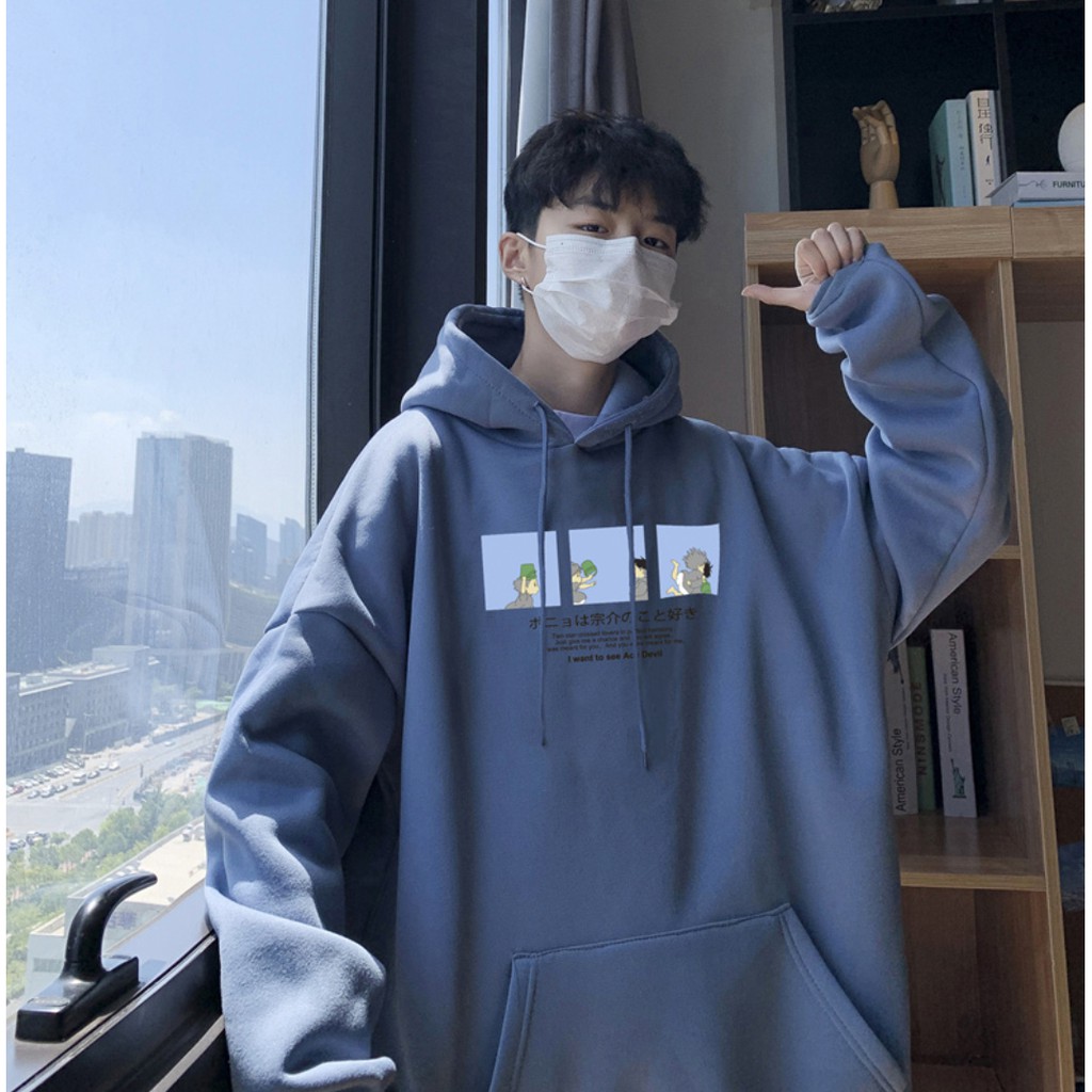 ReadyStockMalaysia ]New Cute Cartoon Fashion Hoodie Menu0026Women Couple  Sweater Shirt | Shopee Malaysia