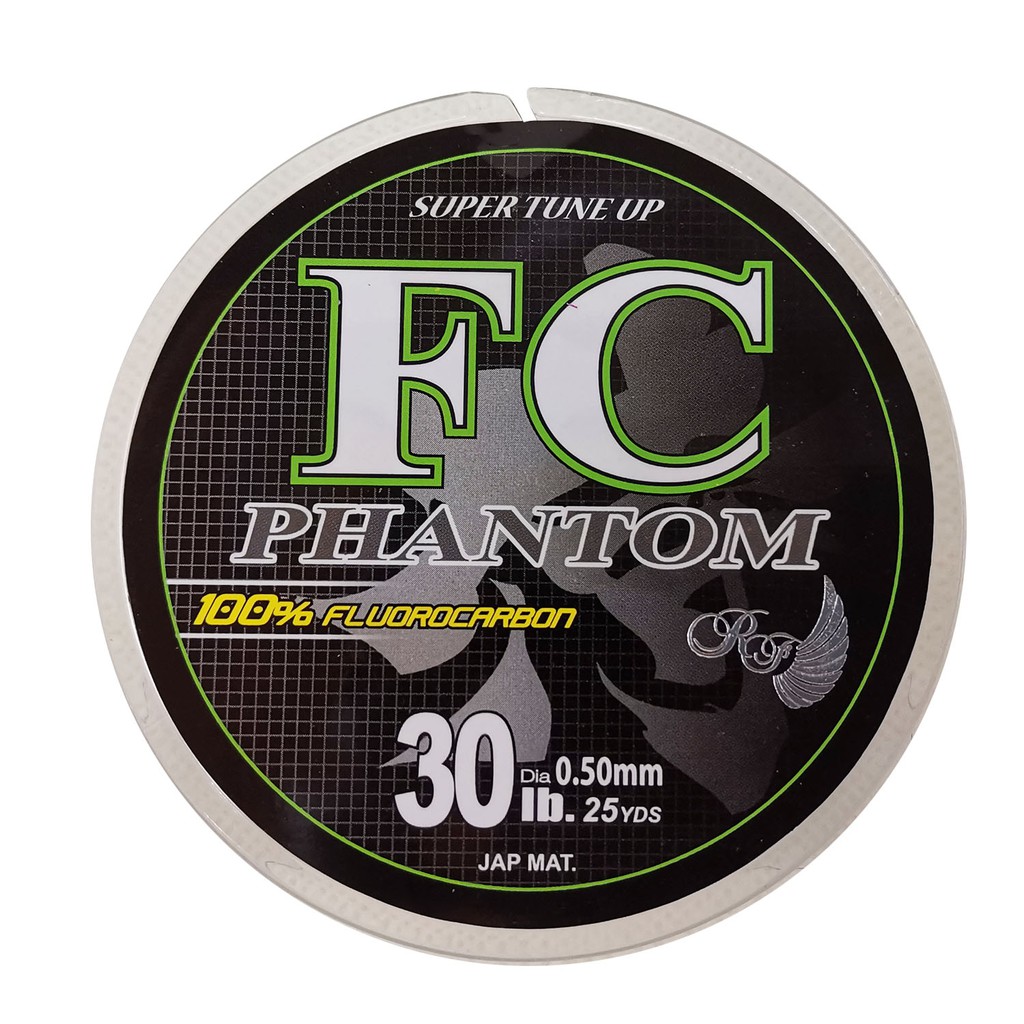 FC Phantom MGFA Super Tune Up 100% Flurocarbon Shock Line Fishing Line 30lb  Diameter 0.50mm 25YDS Japan