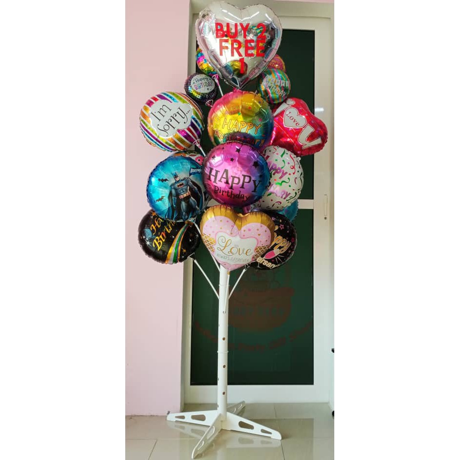 [BALLOON STAND SET] 1SET /2SET DIY 6FT PVC BALLOON STAND SET WITH BALLOON DECORATION Shopee