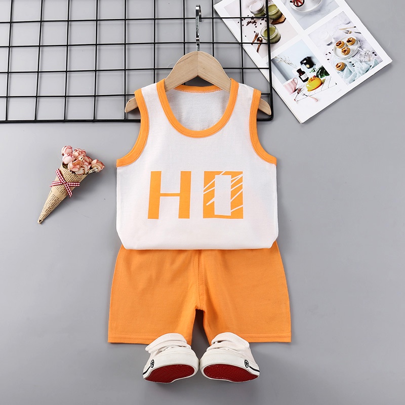 KQH Baby Kids Singlet 6M-5Y Set, Baju Budak, Baju Tidur Budak, Baju ...