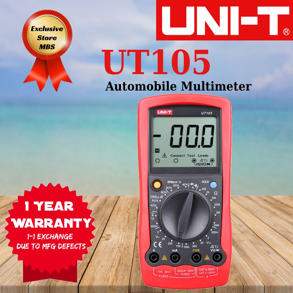 UNI-T UT105 Automotive Digital Multimeter (Vehicles Automobile ...