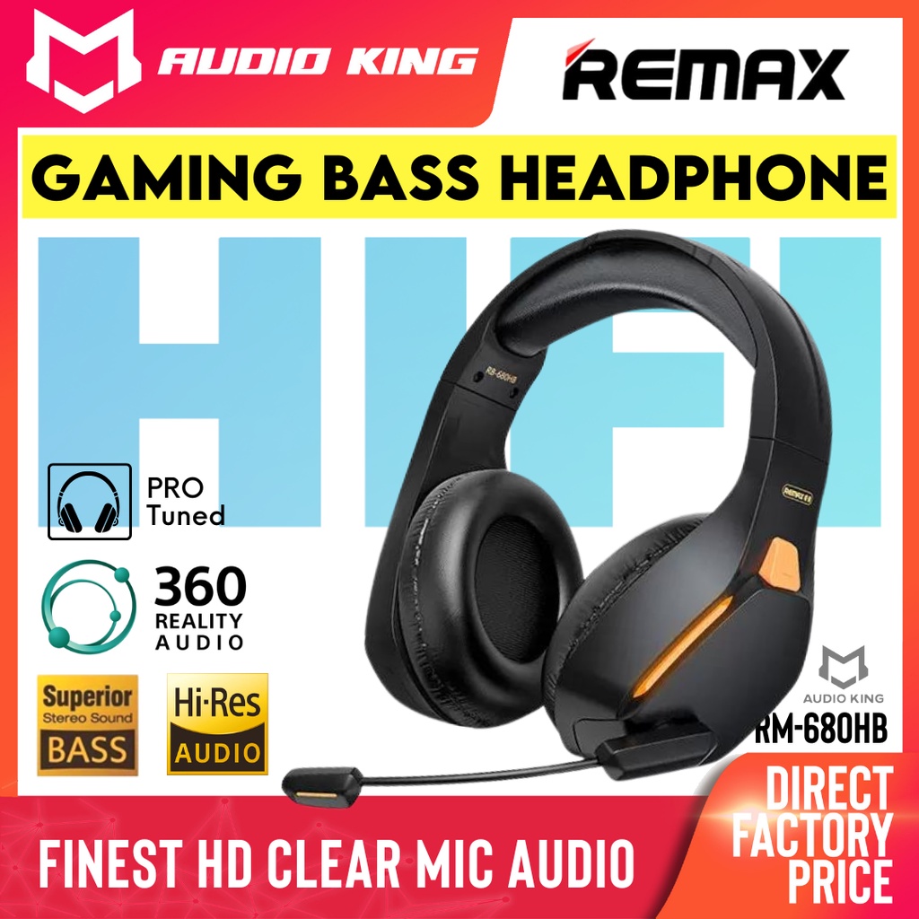 REMAX Headphone Gaming Headphone Bluetooth Gaming Headset Gaming ...