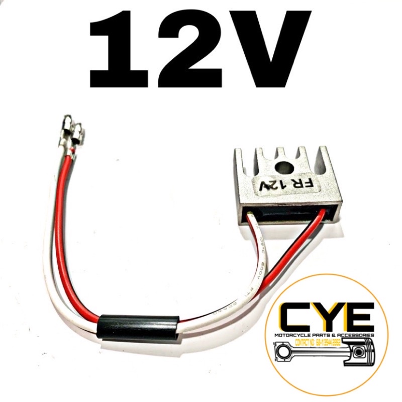 SUZUKI FR80 FR 80 / YAMAHA YB100 Y80 RX100 / HONDA C70 6V 12V RECTIFIER