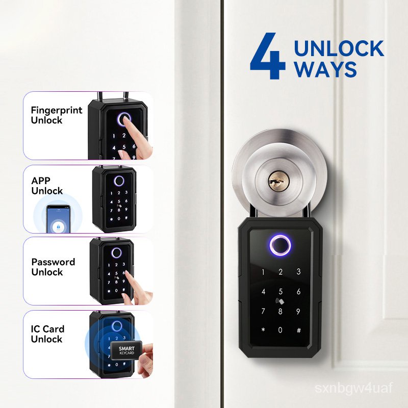 Smart Lock Box Tuya Ttlock App Controlled Wifi Electronic Lockbox Real