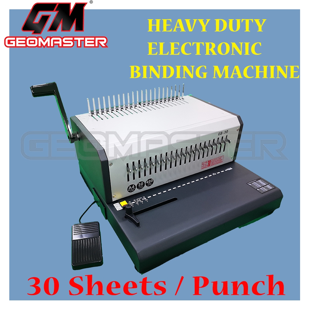 Geomaster Electric Binding Machine , Electronic Binding Machine 30