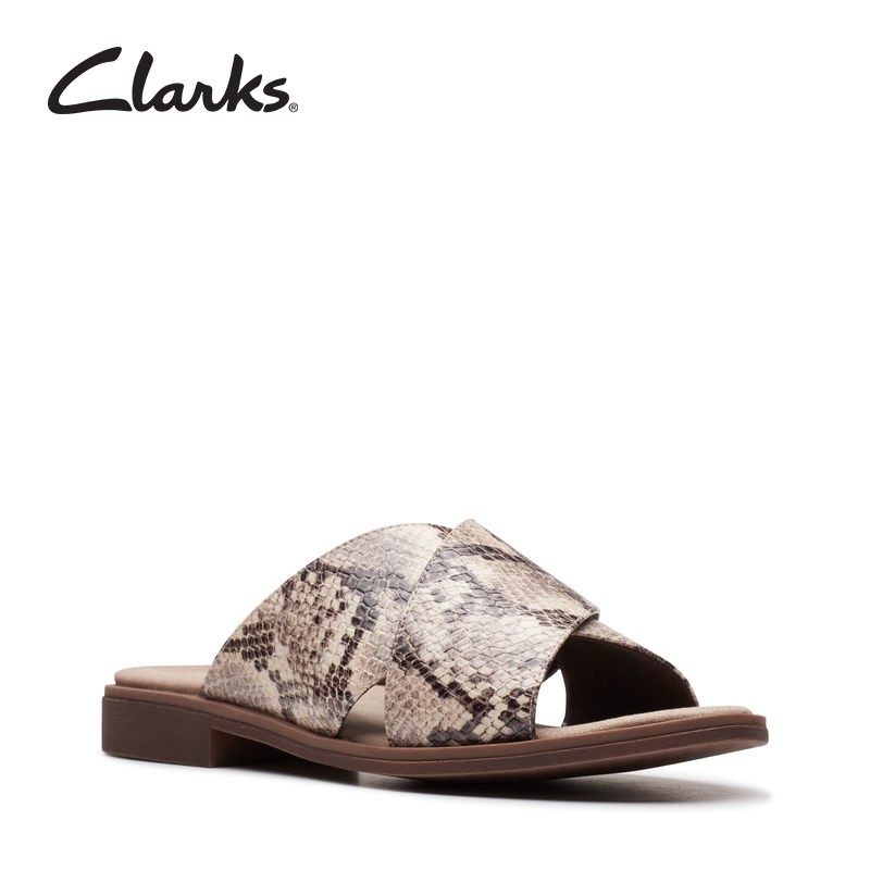 Clarks snakeskin hot sale sandals