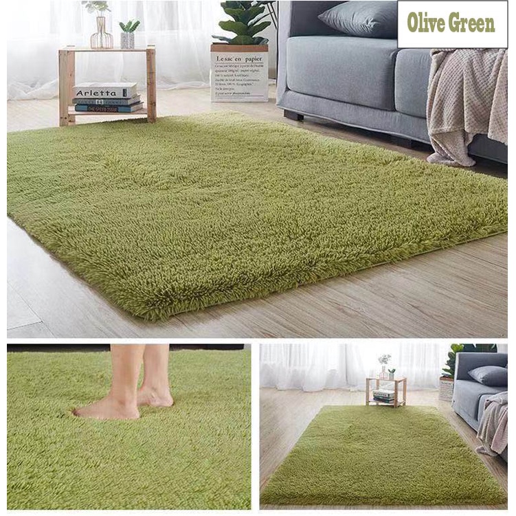 [BESAR] 15 Colors Viral Ultra Soft Carpet For Bedroom Living Room ...