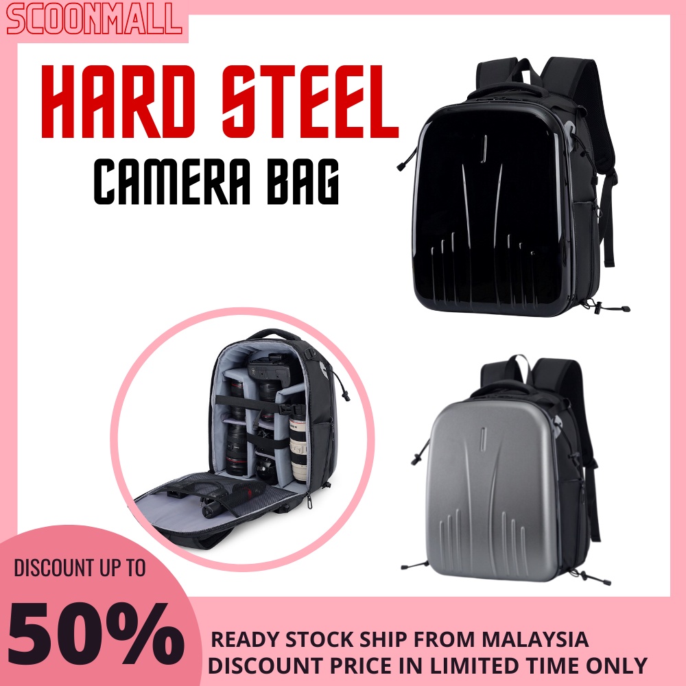SCOON Laptop Compartment Waterprof steel bag camera protection travel ...