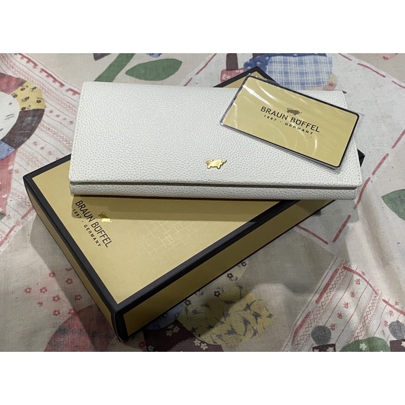 Brand New BRAUN BUFFEL WOMEN LONG WALLET 100 Authentic with certificate card