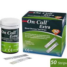 💥 On Call Extra Blood Glucose Test Strip 25's Or 50's 