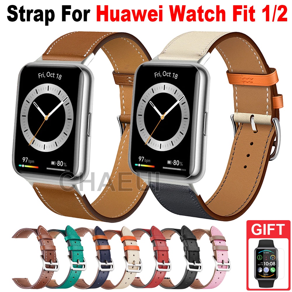 Huawei Watch Fit 2 Leather Strap (Brown)