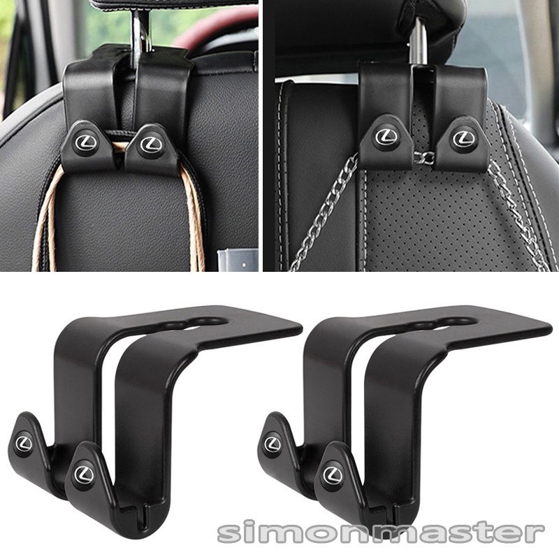 Car Seat Back Storage Hook Auto Logo Mobile Phone Holder For Lexus 