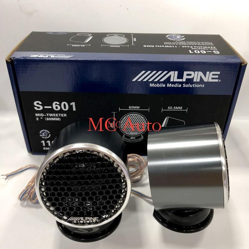 Alpine S-601 Full Range Tweeter Speaker 60mm Alpine S601 R-20MT R20MT ...