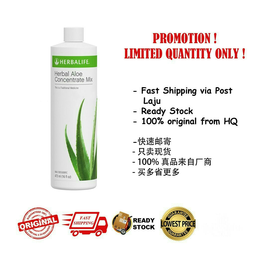 Promotion! Herbalife Herbal Aloe Concentrate Mix (Original/Mango