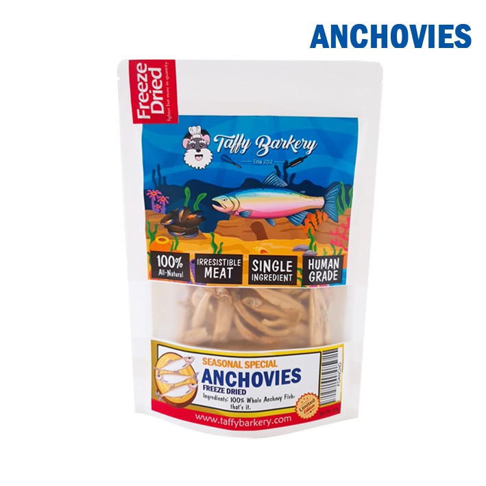 Taffy Barkery Freeze Dried [𝐀𝐍𝐂𝐇𝐎𝐕𝐈𝐄𝐒] suitable for Cats & Dogs Shopee Malaysia
