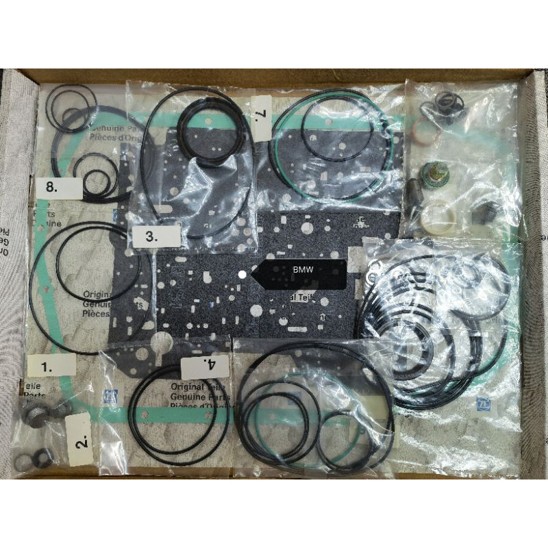 X AUTOHAUX Car Automatic Transmission Filter Oil Pan Gasket Kit 24117557070